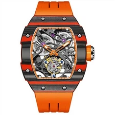 Automatisk Skeleton Tourbillon Sport Watch